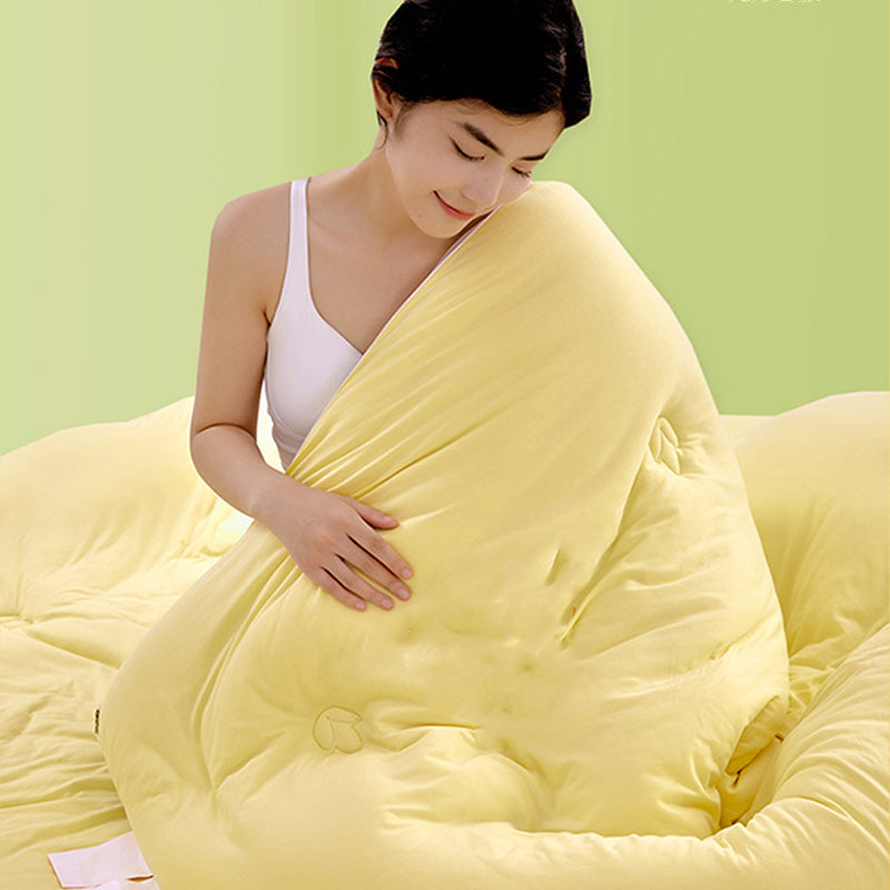 Solid Color Breathable Soft Comforter