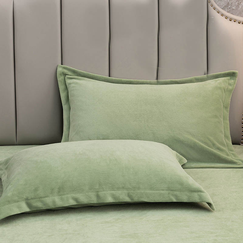 Solid Color Velvety Decorative Pillowcases