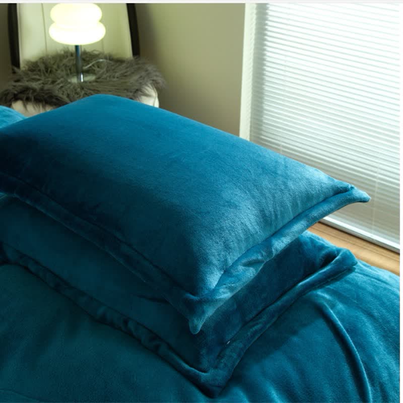 Solid Color Velvety Decorative Pillowcases