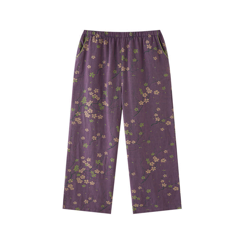 Pastoral Style Cotton Gauze Nightwear