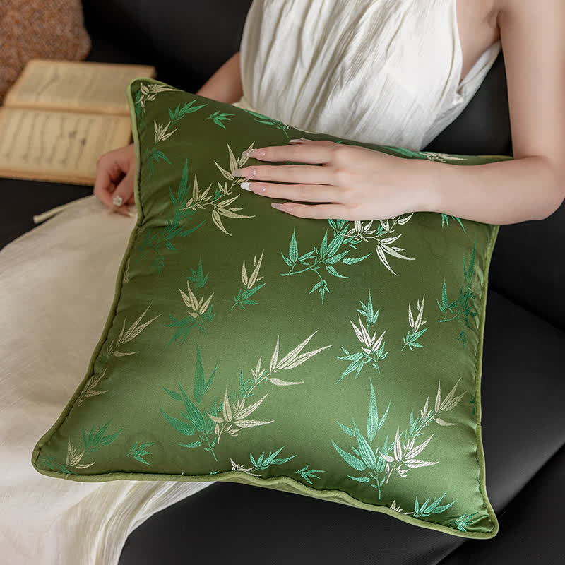 Pastoral Style Bamboo Elegant Pillowcase - 1pc Pillowcase - 18" x 18" - image 5