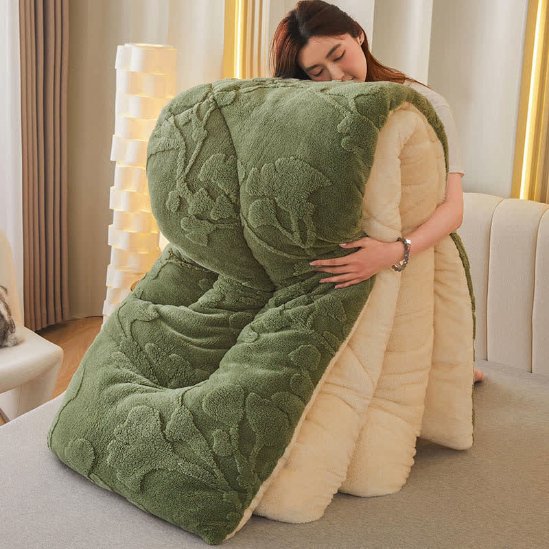 Ginkgo Leaf Winter Blanket with Quilt Core