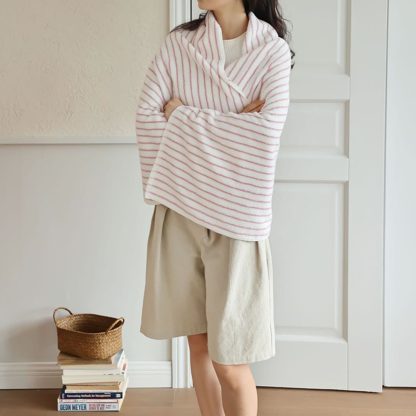 Combed Cotton Striped Water-absorbent Towel