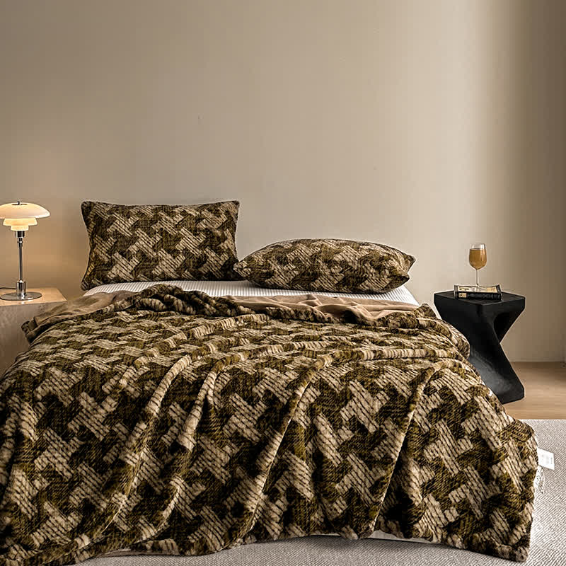 Velvet Windmill Sofa Throw Blanket