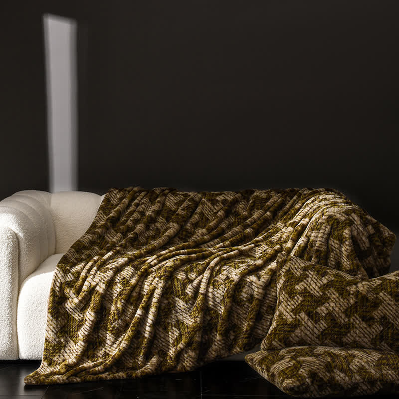 Velvet Windmill Sofa Throw Blanket