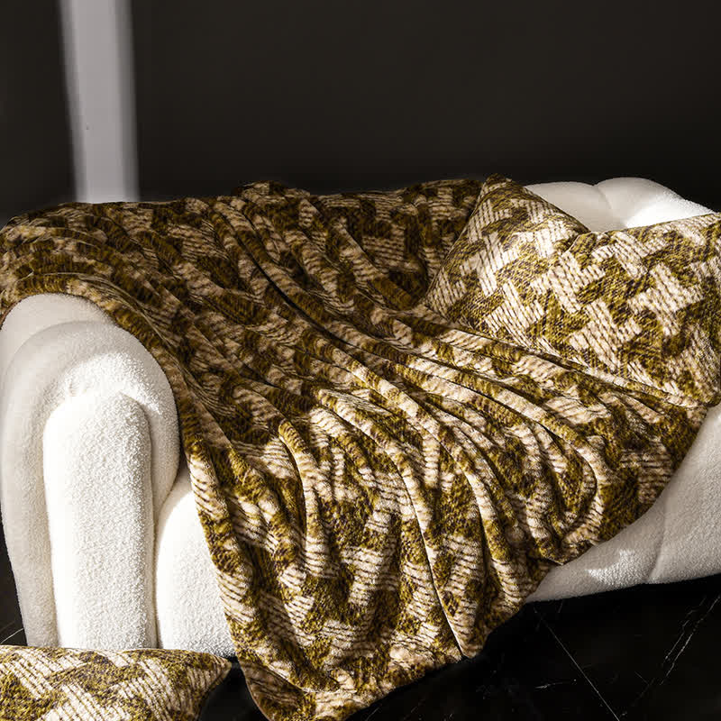 Velvet Windmill Sofa Throw Blanket