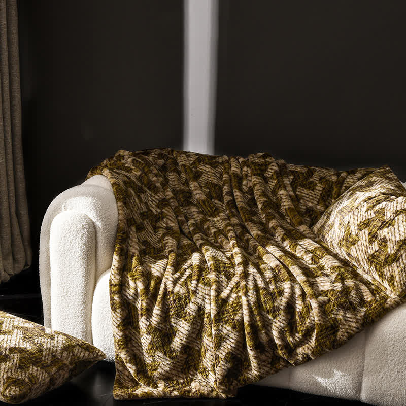 Velvet Windmill Sofa Throw Blanket