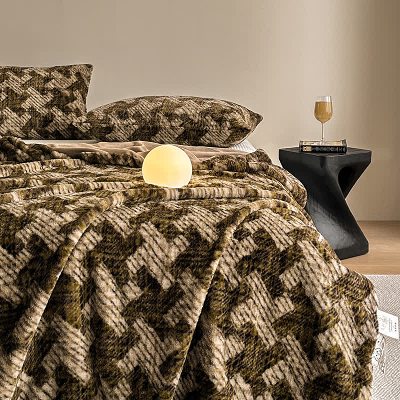 Velvet Windmill Sofa Throw Blanket