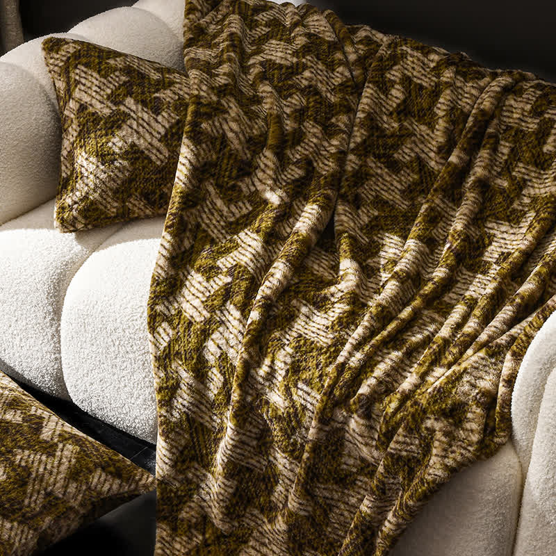 Velvet Windmill Sofa Throw Blanket