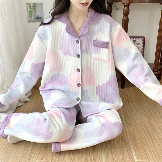 Plus Size Warm Comfy Nightwear Set