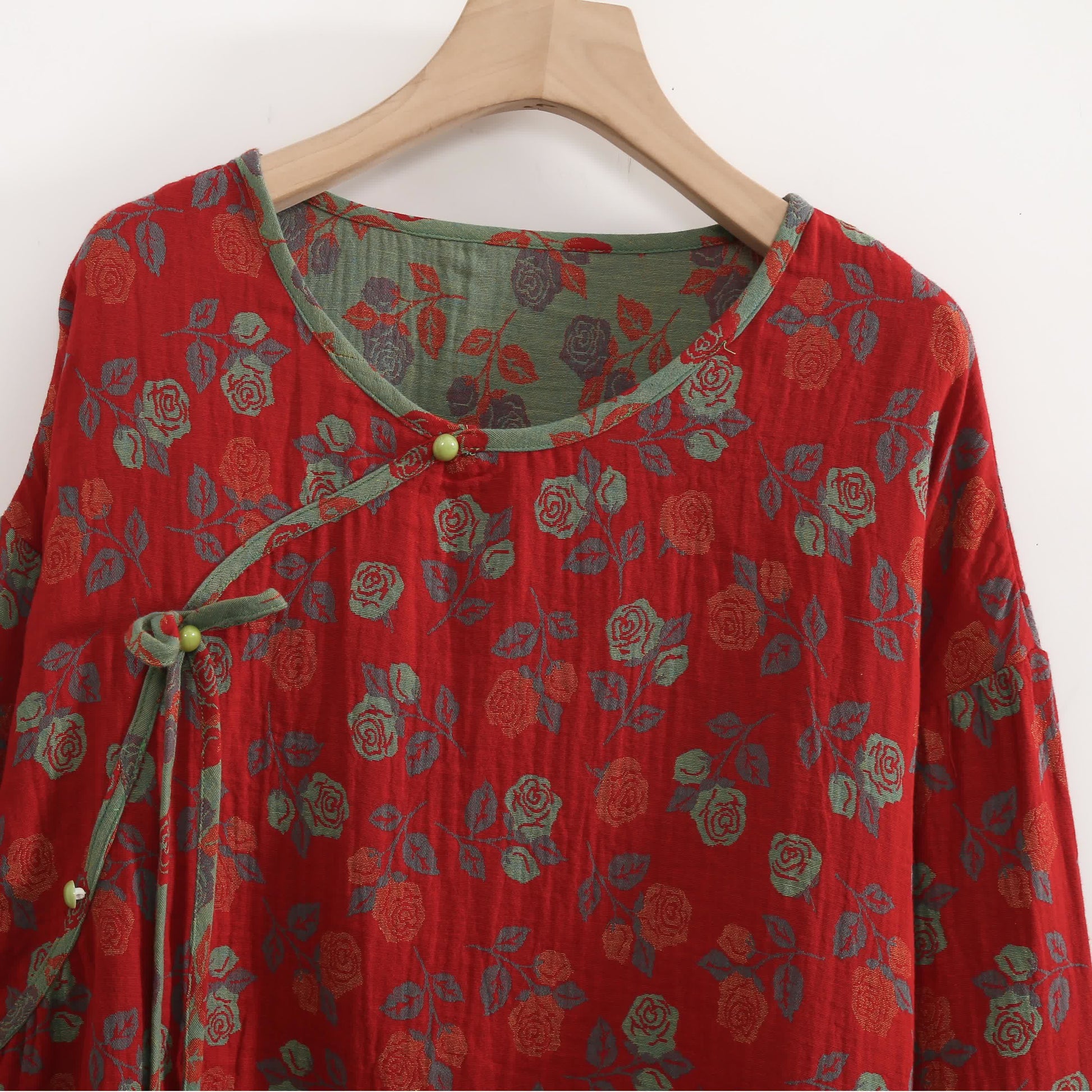 Plus Size  Rose Cotton Soft Pajama Set - image 8