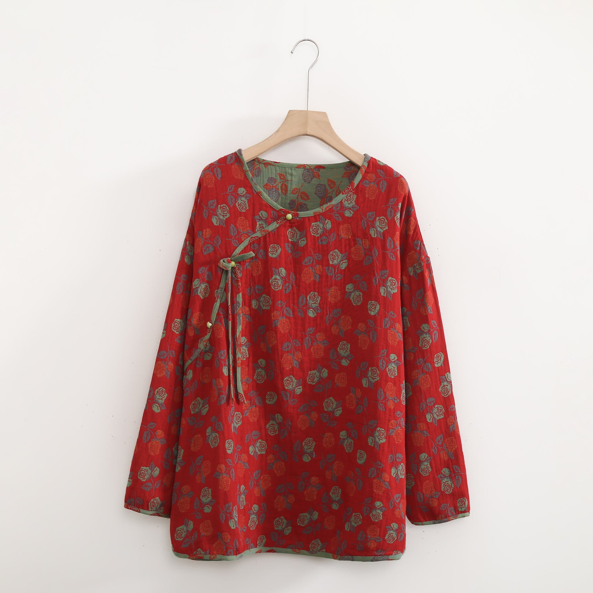 Plus Size  Rose Cotton Soft Pajama Set - image 6