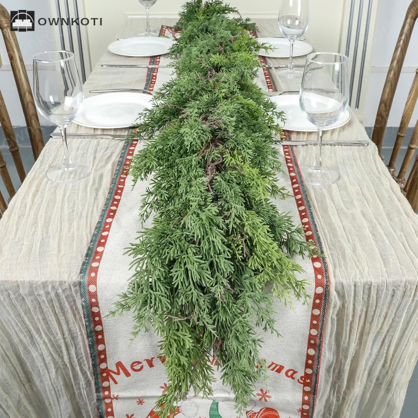 Pine Garland Christmas Festive Decoration