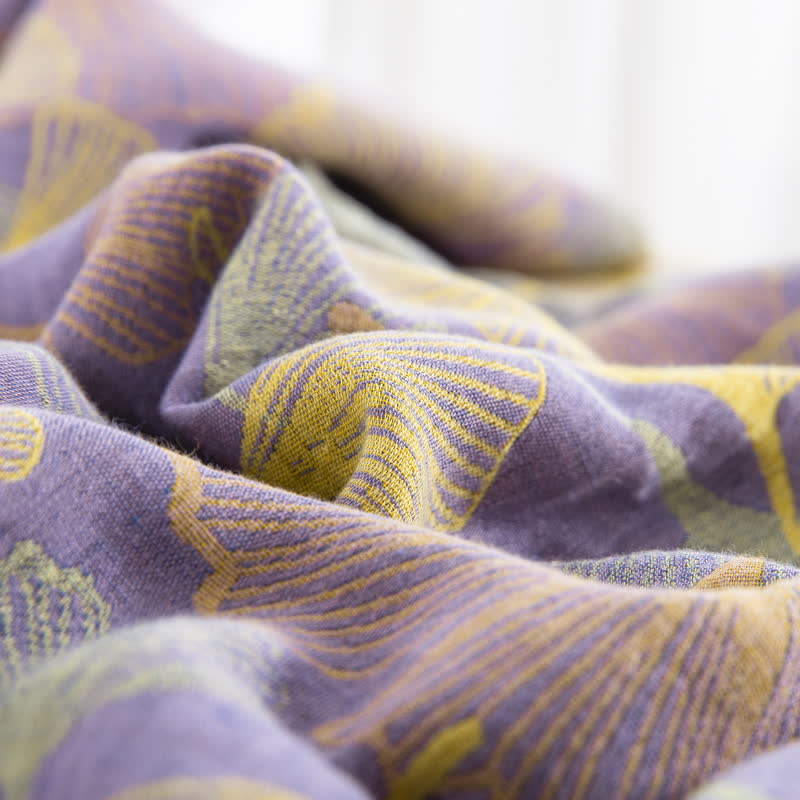 Button Ginkgo Leaf Cotton Bedding Set (4PCS) - image 6