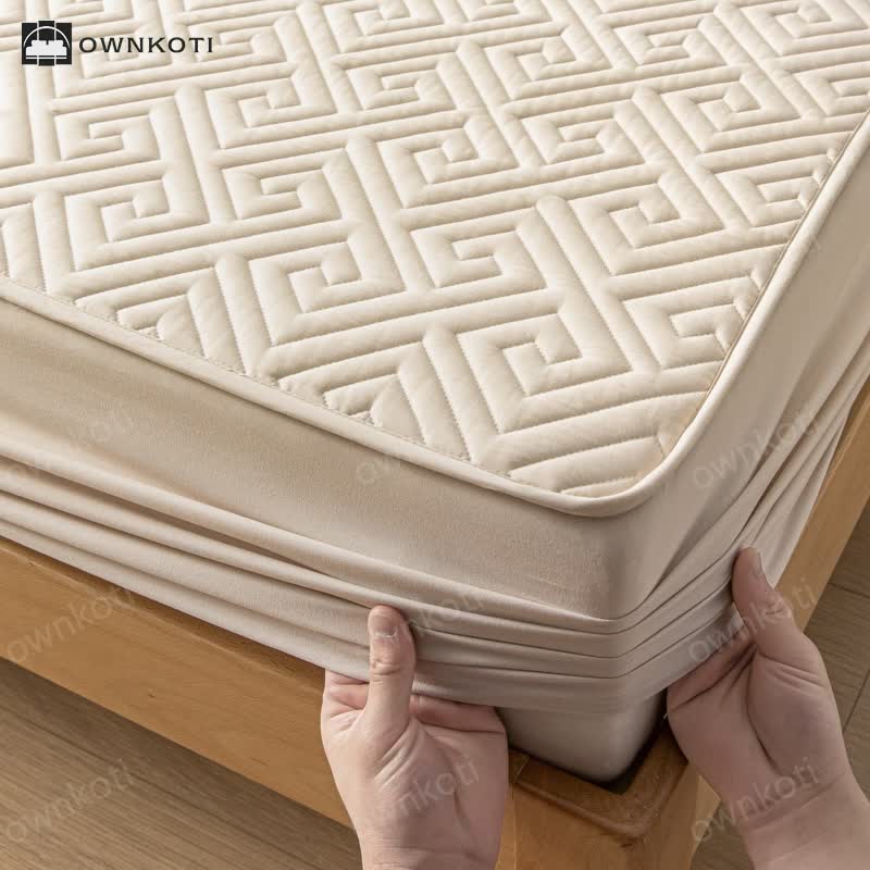 Waterproof Thickened Simple Style Fitted Sheet
