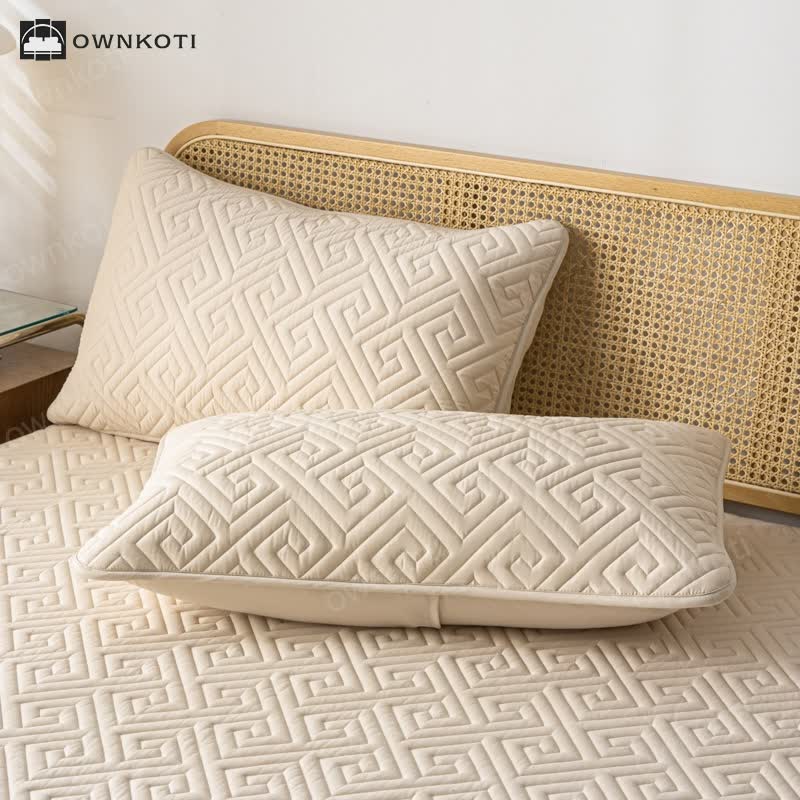 Waterproof Thickened Simple Style Fitted Sheet