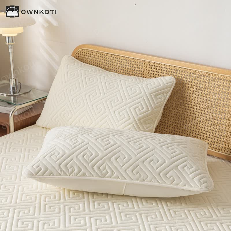 Waterproof Thickened Simple Style Fitted Sheet