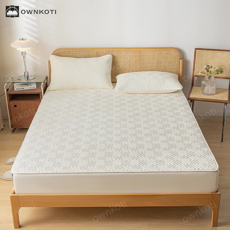 Waterproof Thickened Simple Style Fitted Sheet