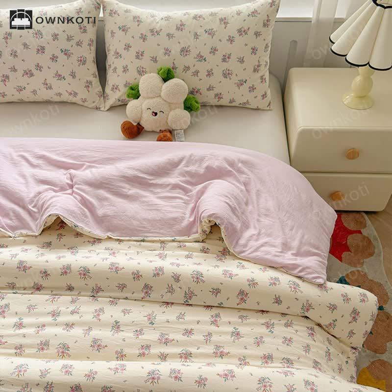 Rural Style Duvet Cover with Comforter