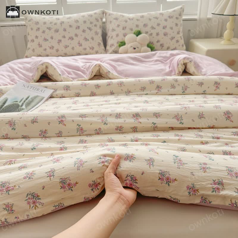 Rural Style Duvet Cover with Comforter