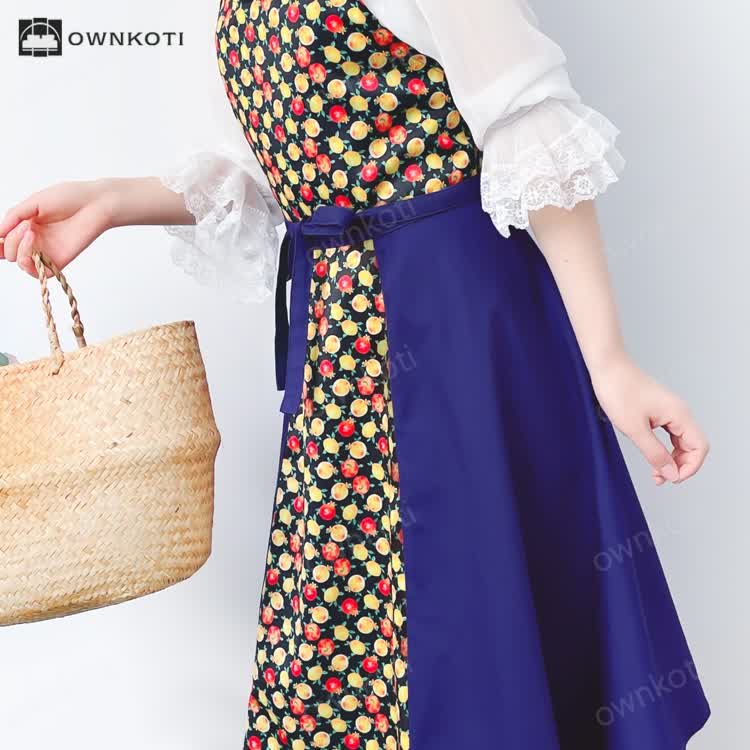 Retro Pomegranate Kitchen Gardening Apron