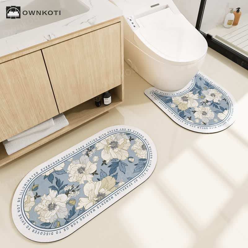 Pastoral Water-absorbent Bath Mat