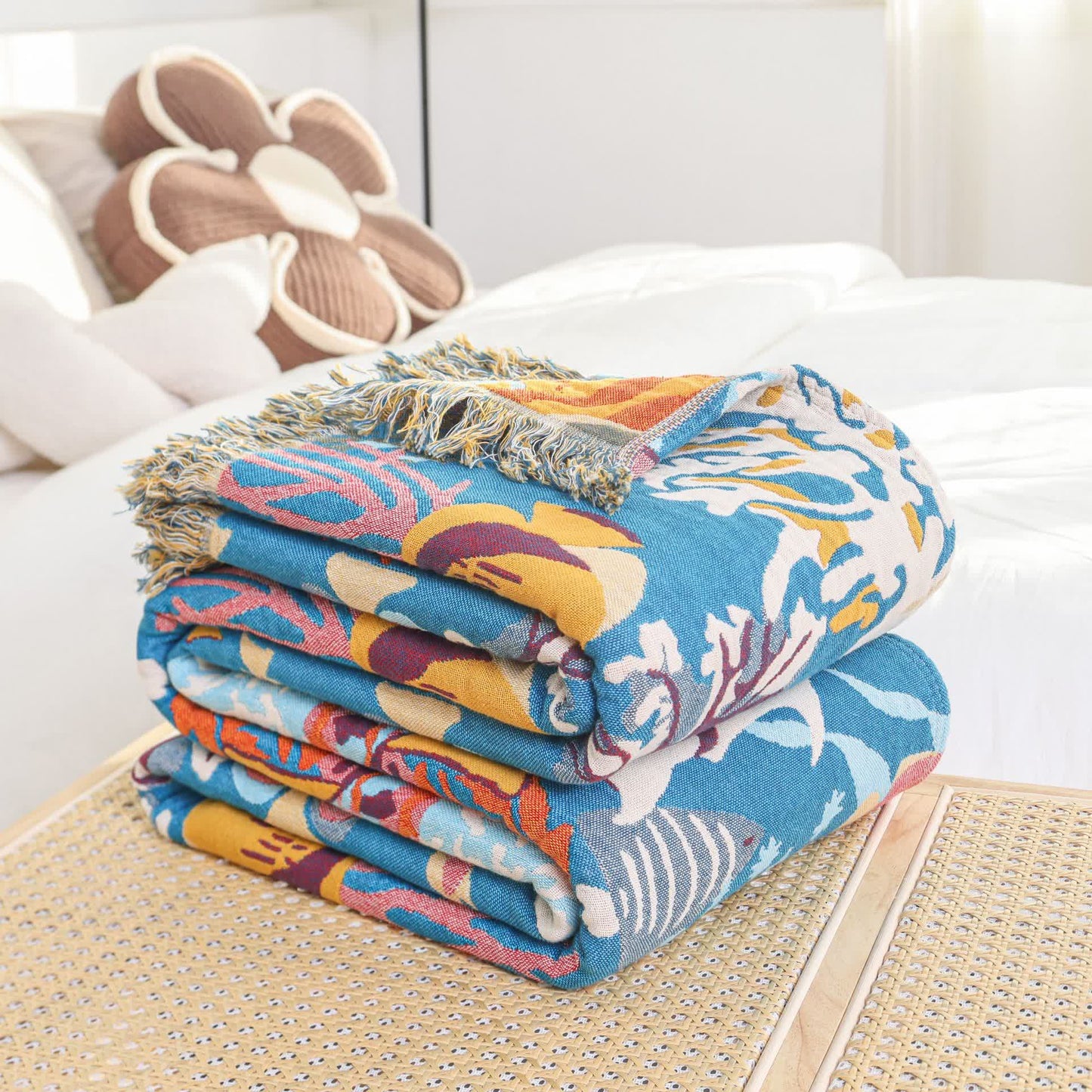 Underwater World Cotton Gauze Blanket