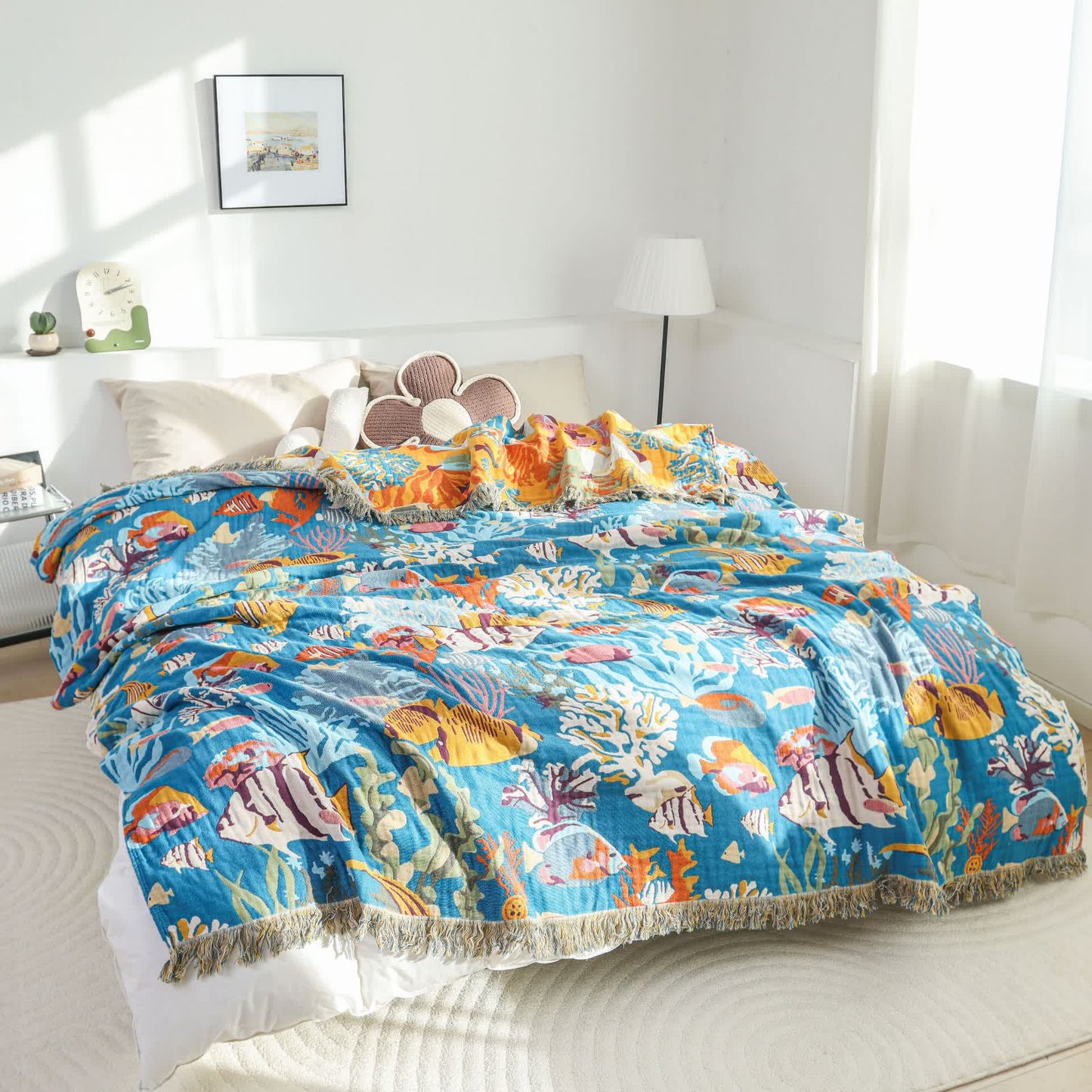 Underwater World Cotton Gauze Blanket
