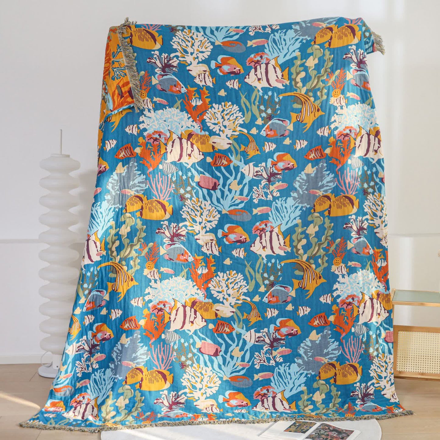 Underwater World Cotton Gauze Blanket