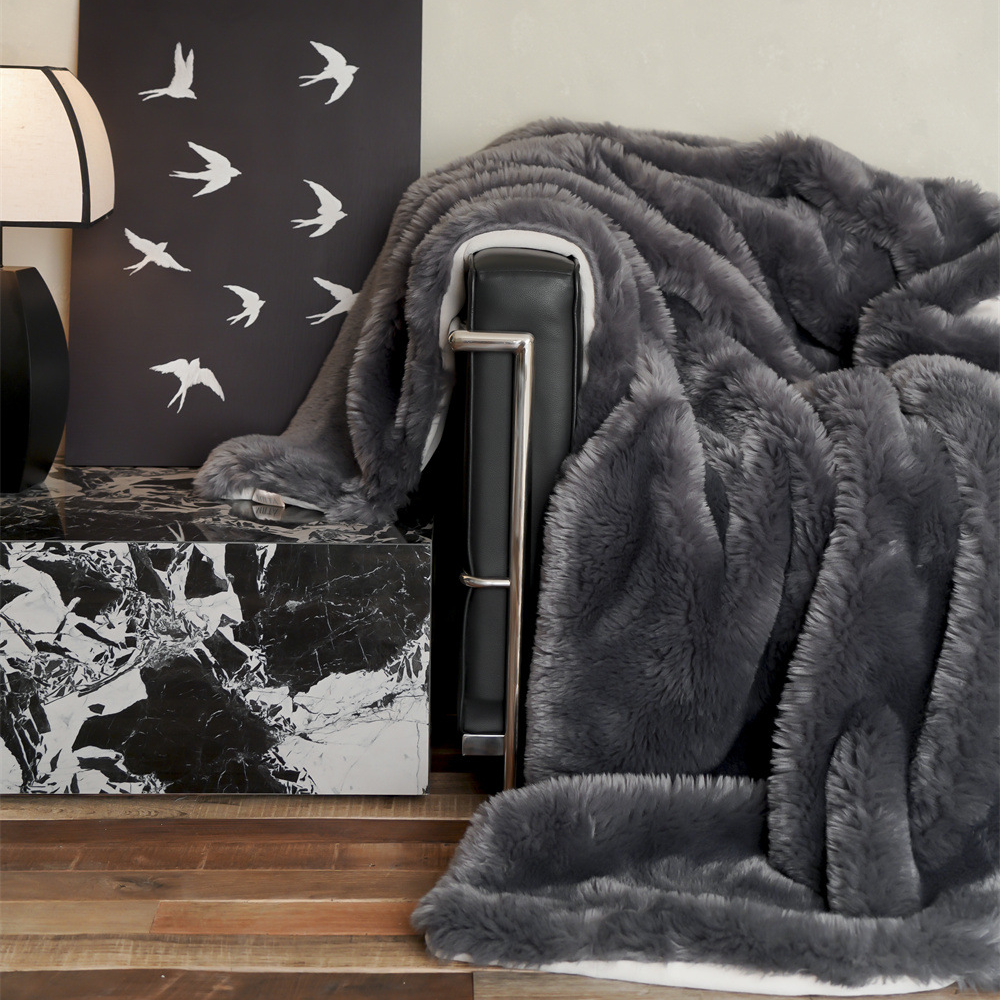 Solid Color Double-sided Fleece Blanket