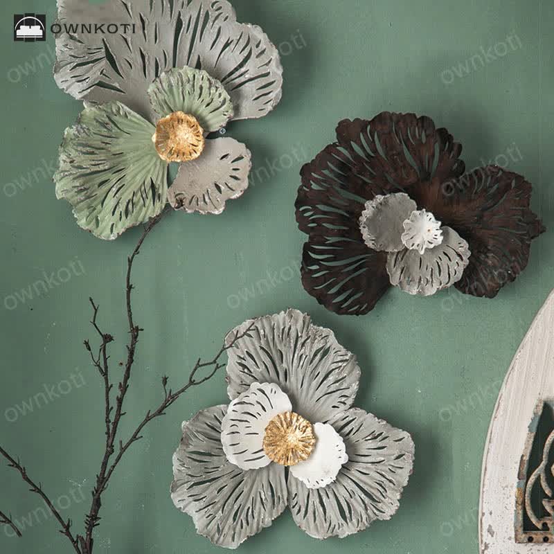 Vintage Iron Sunflower Wall Hanging Decor
