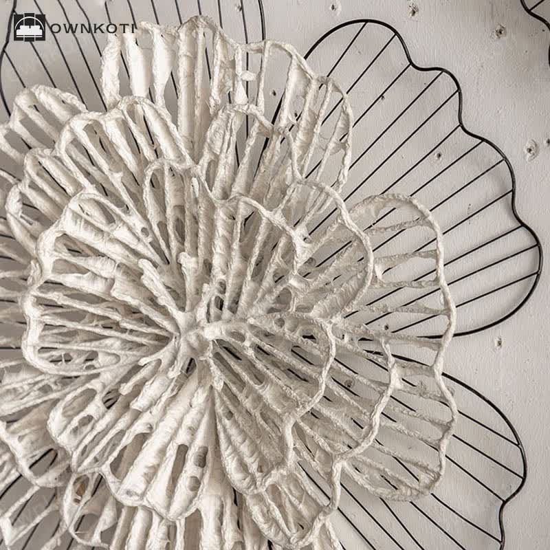 Vintage Iron Sunflower Wall Hanging Decor