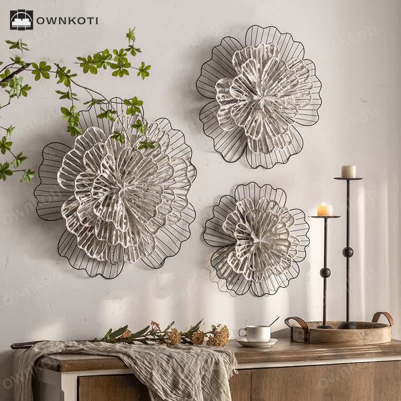 Vintage Iron Sunflower Wall Hanging Decor