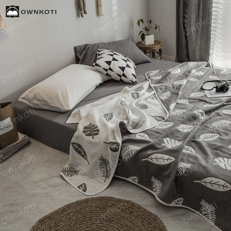 Simple Six Layers Cotton Gauze Lightweight Quilt