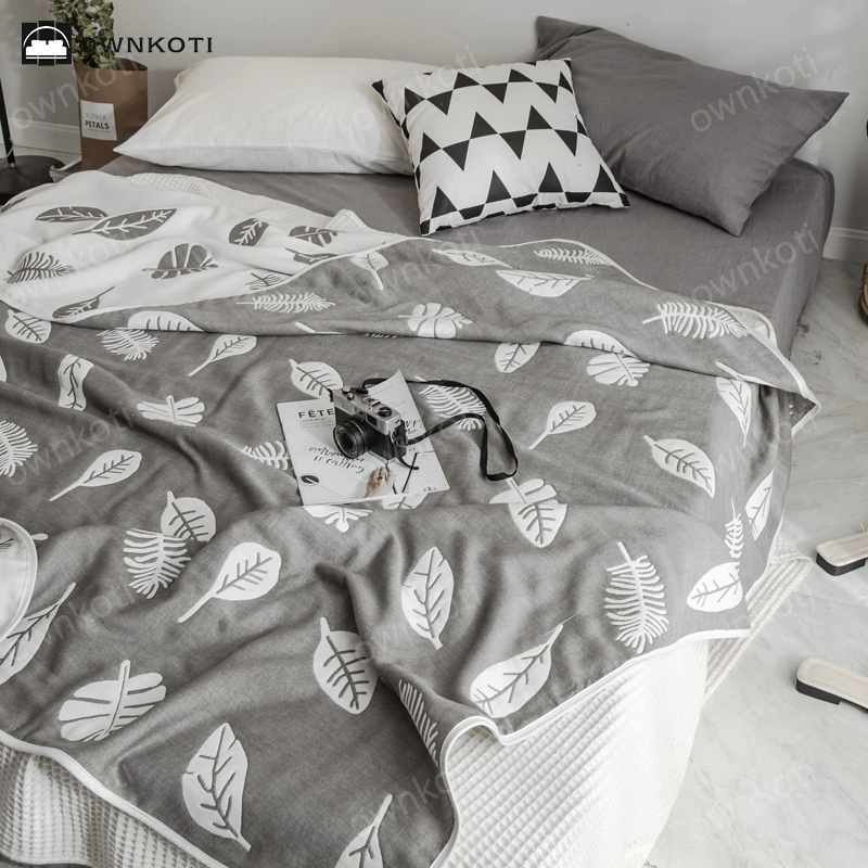 Simple Six Layers Cotton Gauze Lightweight Quilt