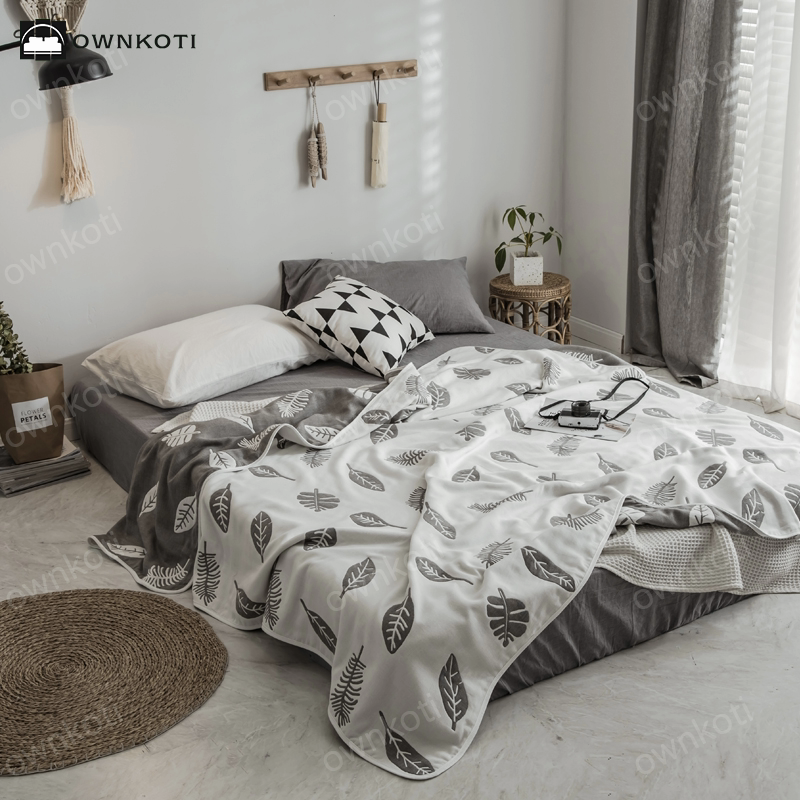 Simple Six Layers Cotton Gauze Lightweight Quilt