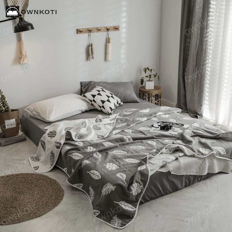 Simple Six Layers Cotton Gauze Lightweight Quilt