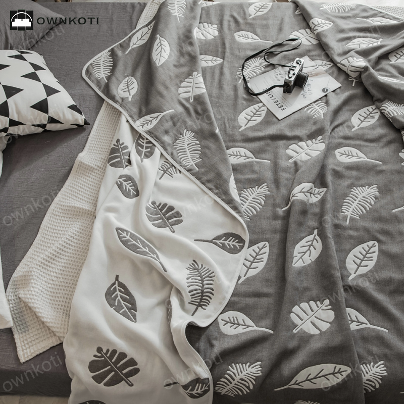 Simple Six Layers Cotton Gauze Lightweight Quilt