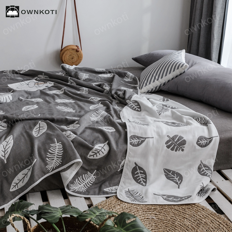 Simple Six Layers Cotton Gauze Lightweight Quilt