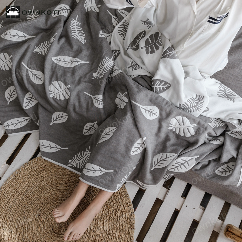Simple Six Layers Cotton Gauze Lightweight Quilt