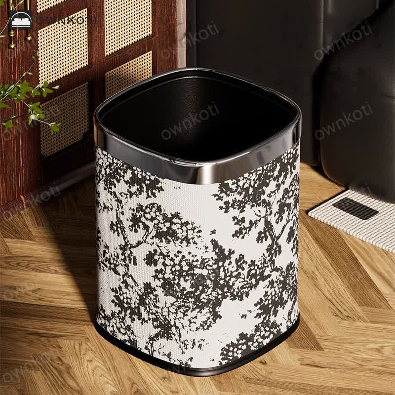 Forest Double-layer Decorative Trash Can