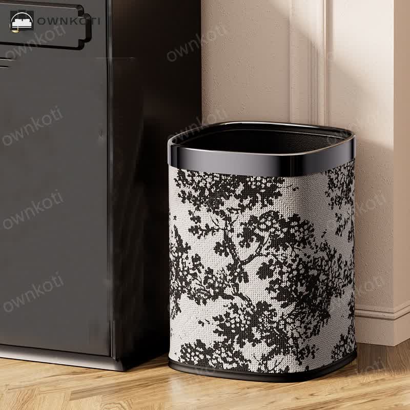 Forest Double-layer Decorative Trash Can