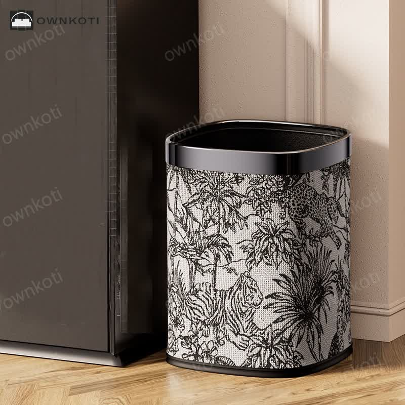 Forest Double-layer Decorative Trash Can
