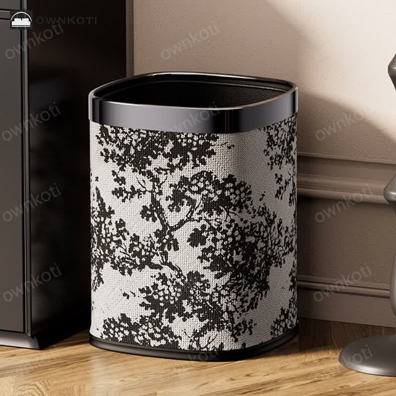 Forest Double-layer Decorative Trash Can