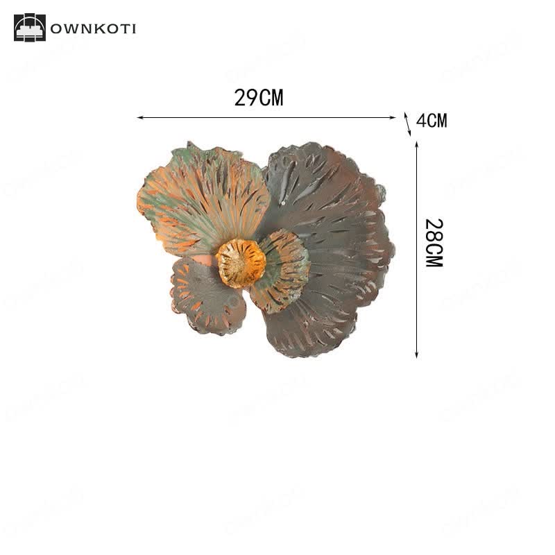 Vintage Iron Sunflower Wall Hanging Decor