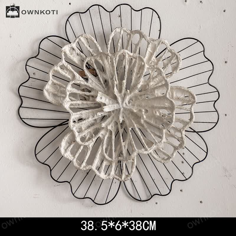 Vintage Iron Sunflower Wall Hanging Decor