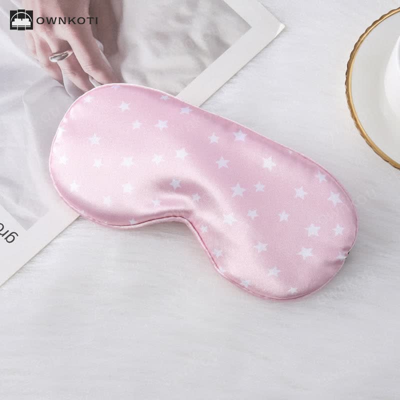 Star Imitation Silk Sleep Eye Mask