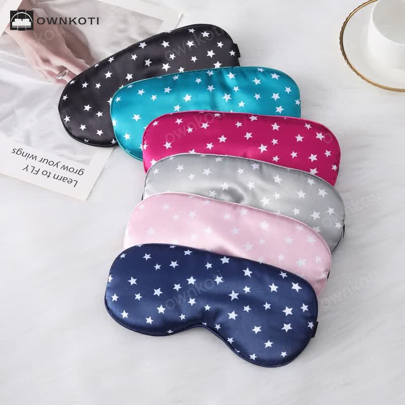 Star Imitation Silk Sleep Eye Mask