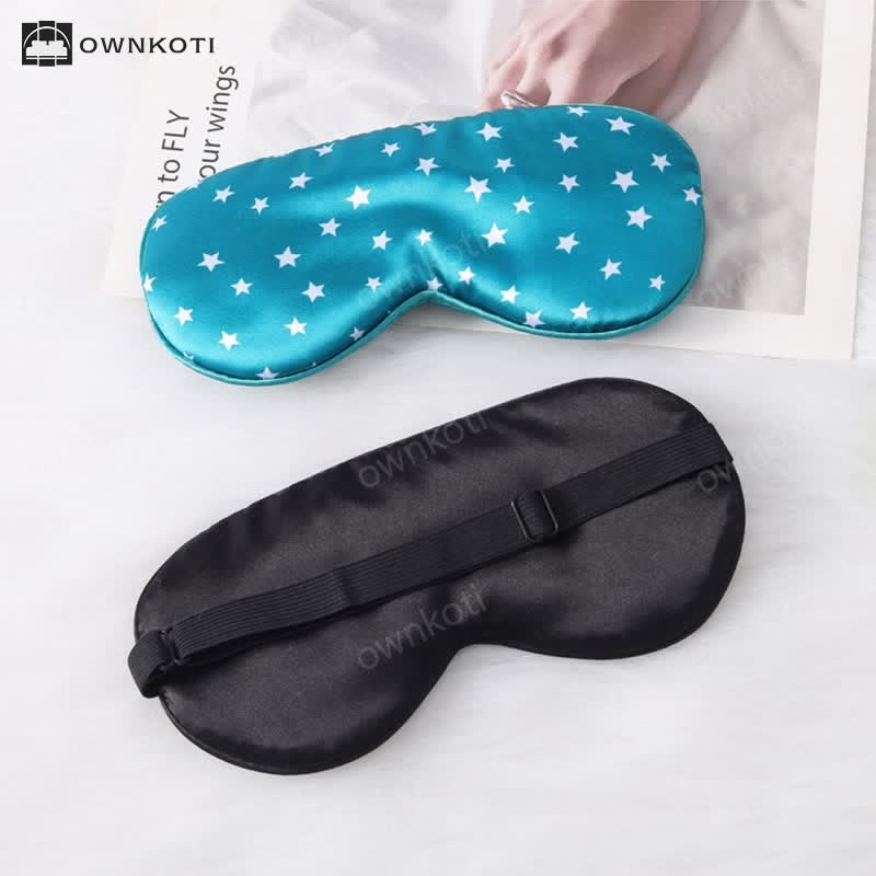 Star Imitation Silk Sleep Eye Mask