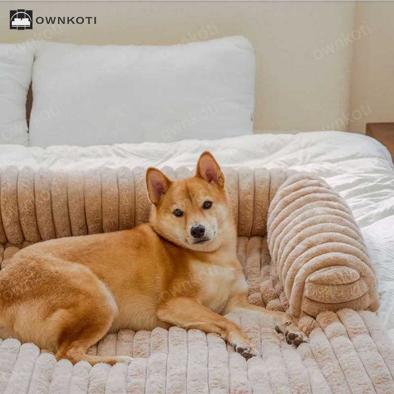 Solid Color Fluffy Sofa Protector Pet Pad